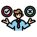 business and finance,avatar,man,people,marketing,right,businessman,manager,decision,decision making,wrong